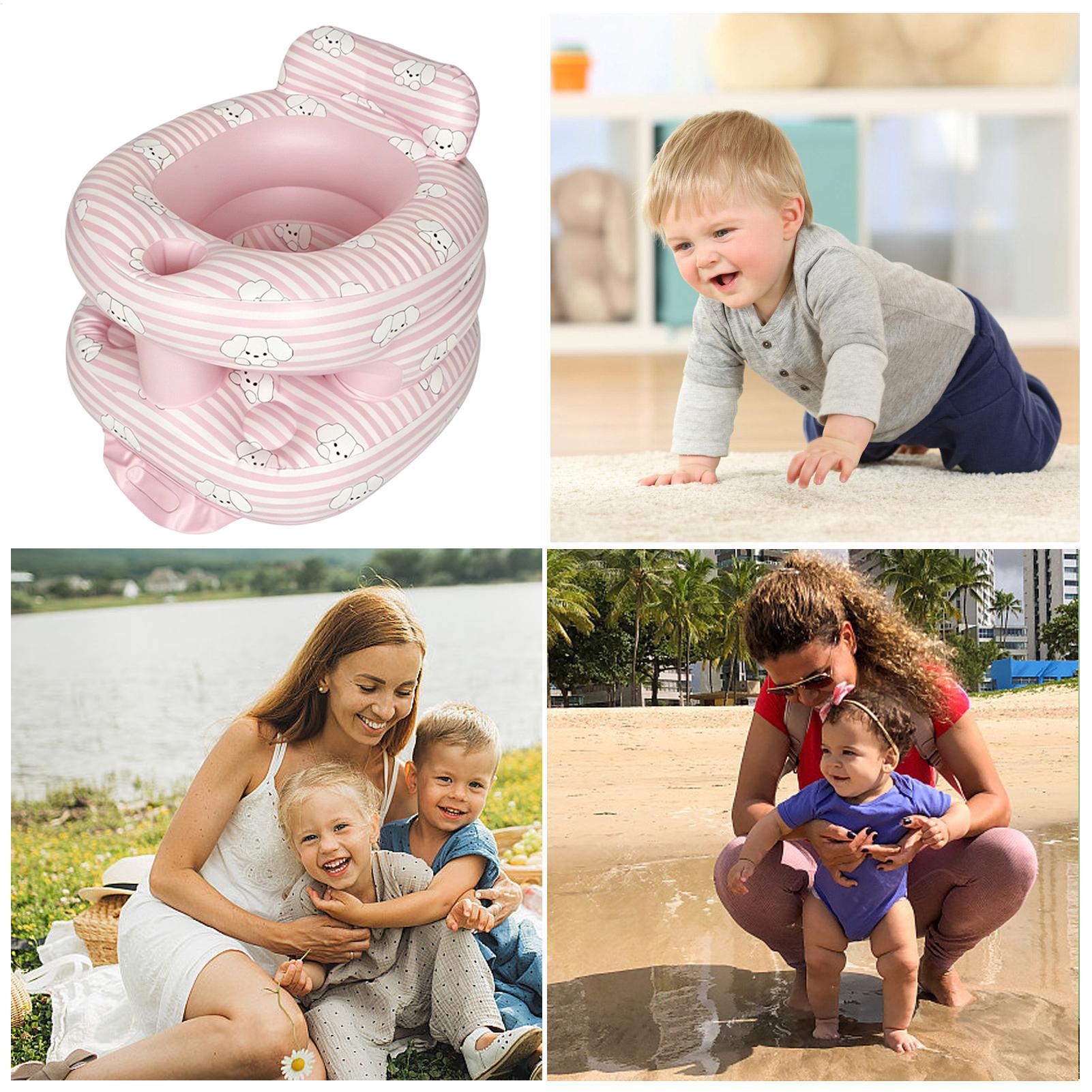 Kids Outdoor Chair - ที่นั่งเป่าลมสำหรับเด็กแบบพกพา วัสดุ PVC นุ่ม รองรับแรงกระแทก เก้าอี้เด็กแบบเป่าลม
