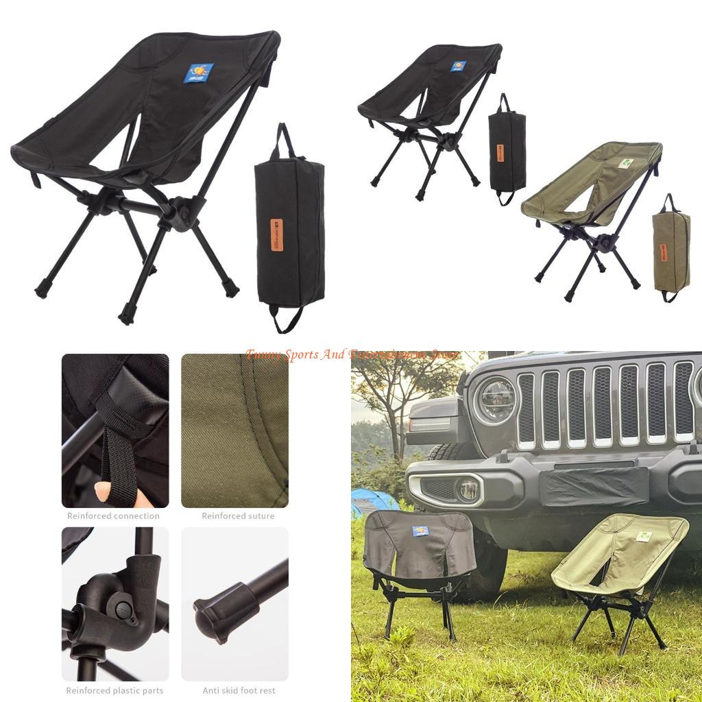 Kids Outdoor Lawn Chair - C4DE พนักพิงกลางแจ้งเก้าอี้ตกปลาขนาดกะทัดรัด Camp พนักพิงเก้าอี้พับเก้าอี้สำหรับเด็กเด็กสวมใส่