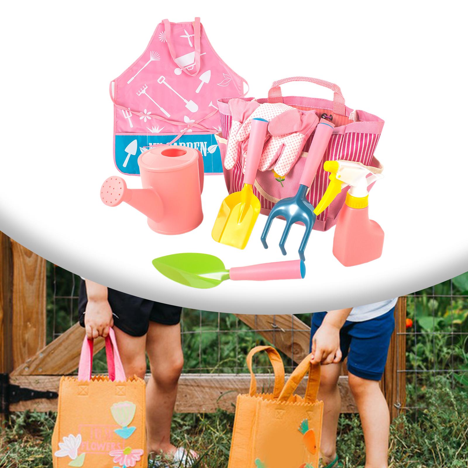 Kids Outdoor Garden Set - ชุดเครื่องมือทำสวนสำหรับเด็ก ชุดของขวัญ เครื่องมือทำสวนแบบเบา ใช้งานง่าย สำหรับขุดทราย ปลูกดอกไม้