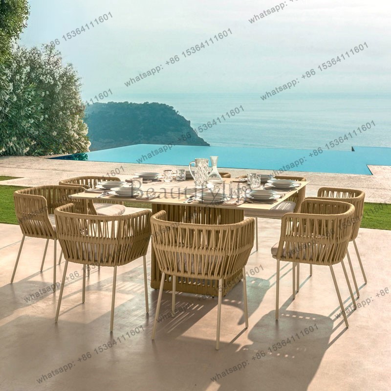 Kids Outdoor Furniture Set - ชุดเฟอร์นิเจอร์สวนสไตล์โมเดิร์นธรรมชาติ LJY ชุดศาลาชายหาดสำหรับเด็ก ชุดเฟอร์นิเจอร์สวนหวาย เก้าอี้พักผ่อนหวาย ชุดเฟอร์นิเจอร์กลางแจ้งสำหรับสวน