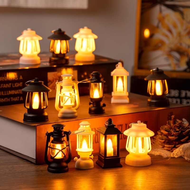 Kids Outdoor Cubby House - โคมไฟม้าเรโทร LED ขนาด 6 ซม. แสงสว่างแบบจำลองเทียน
