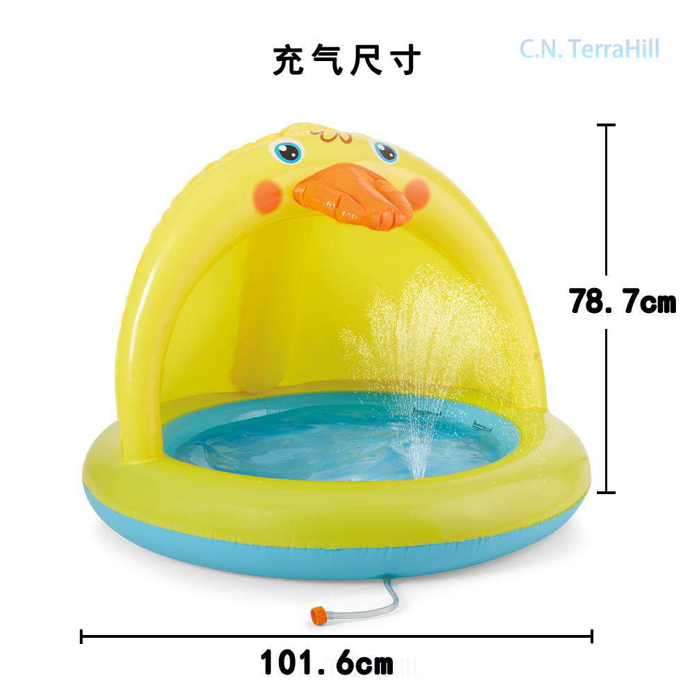 สระน้ำเป่าลมสำหรับเด็กพร้อมหัว - Kids Outdoor Water Play Table บทวิจารณ์และราคา