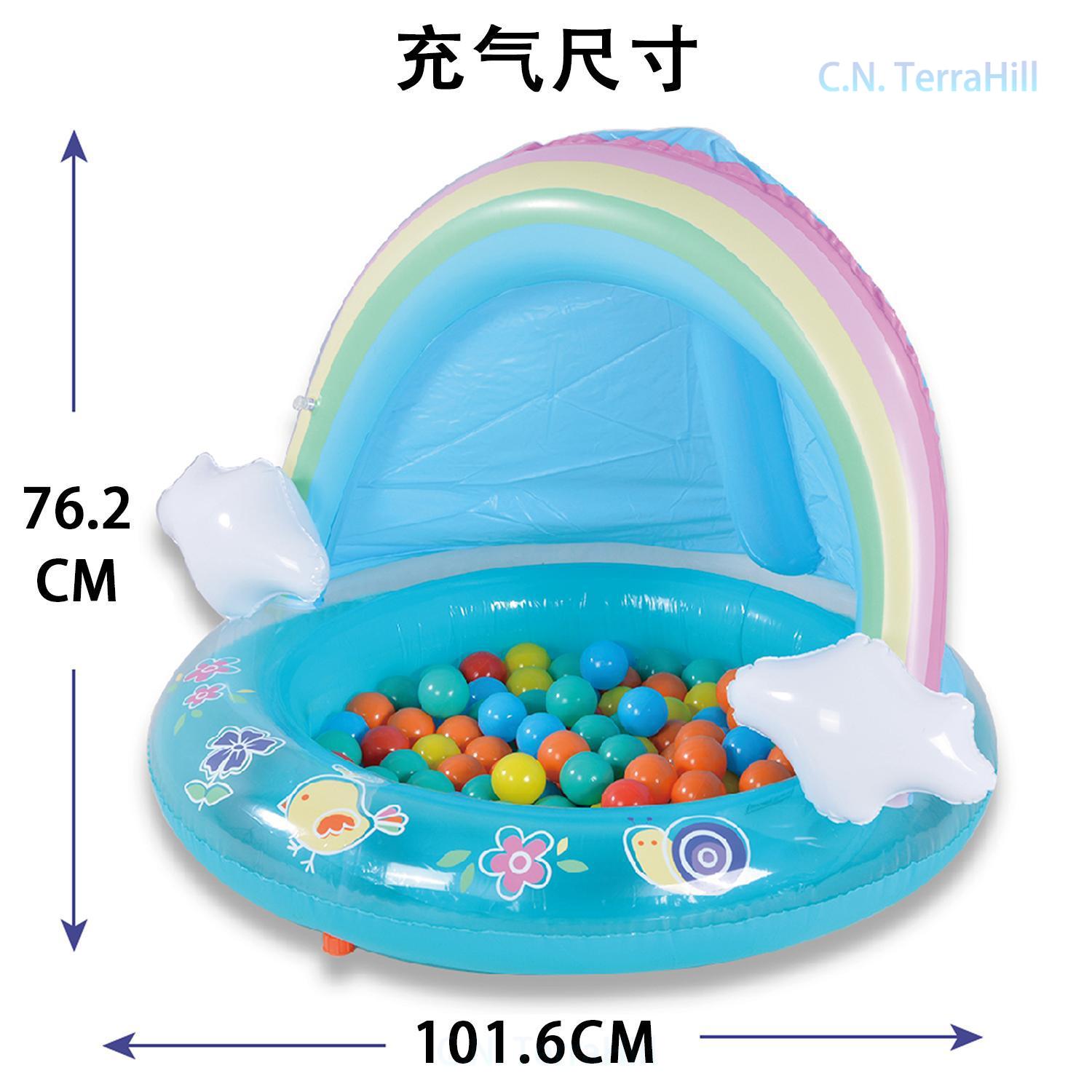 สระน้ำเป่าลมสำหรับเด็กพร้อมหัว - Kids Outdoor Water Play Table บทวิจารณ์และราคา
