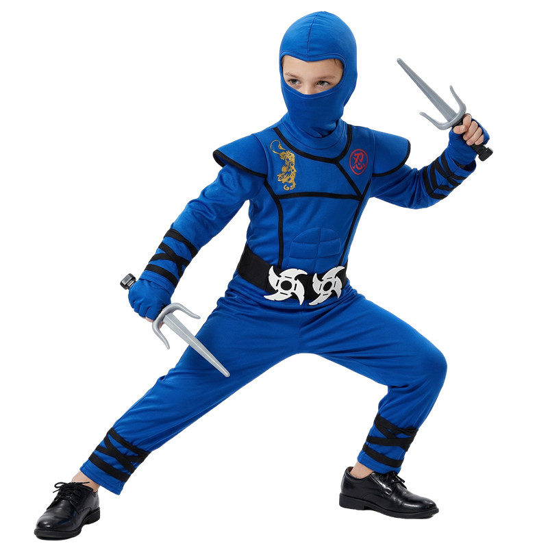 ชุดนินจาสีดำและสีน้ำเงินสำหรับ - Kids Outdoor Ninja Warrior Course บทวิจารณ์และราคา