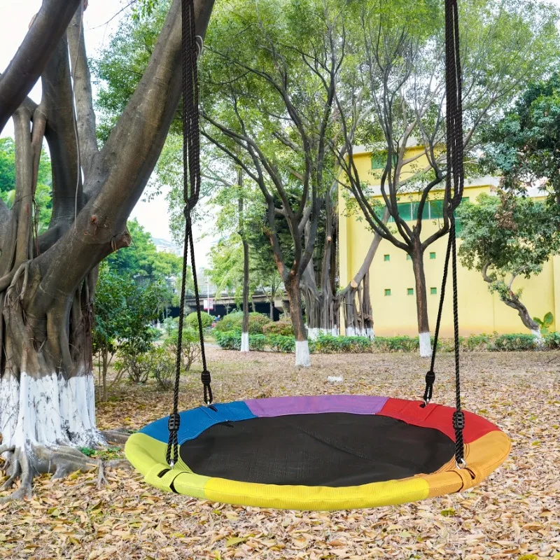 เปลญวนเด็กแบบวงกลมผ้าใบอ๊อกซ์ฟ - Kids Outdoor Garden Set บทวิจารณ์และราคา
