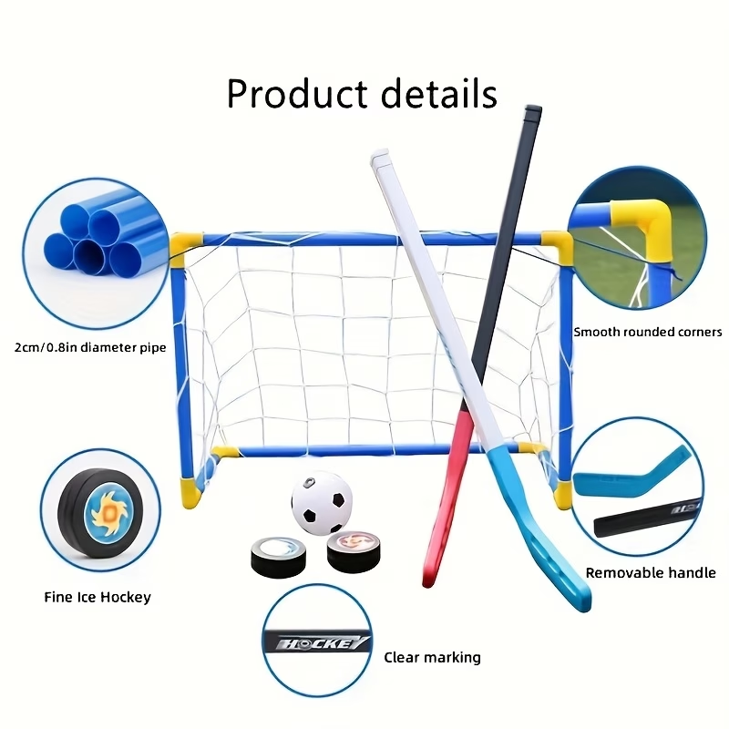 ชุดประตูฮอกกี้และฟุตบอล 2 in 1 - Kids Outdoor Hockey Set บทวิจารณ์และราคา