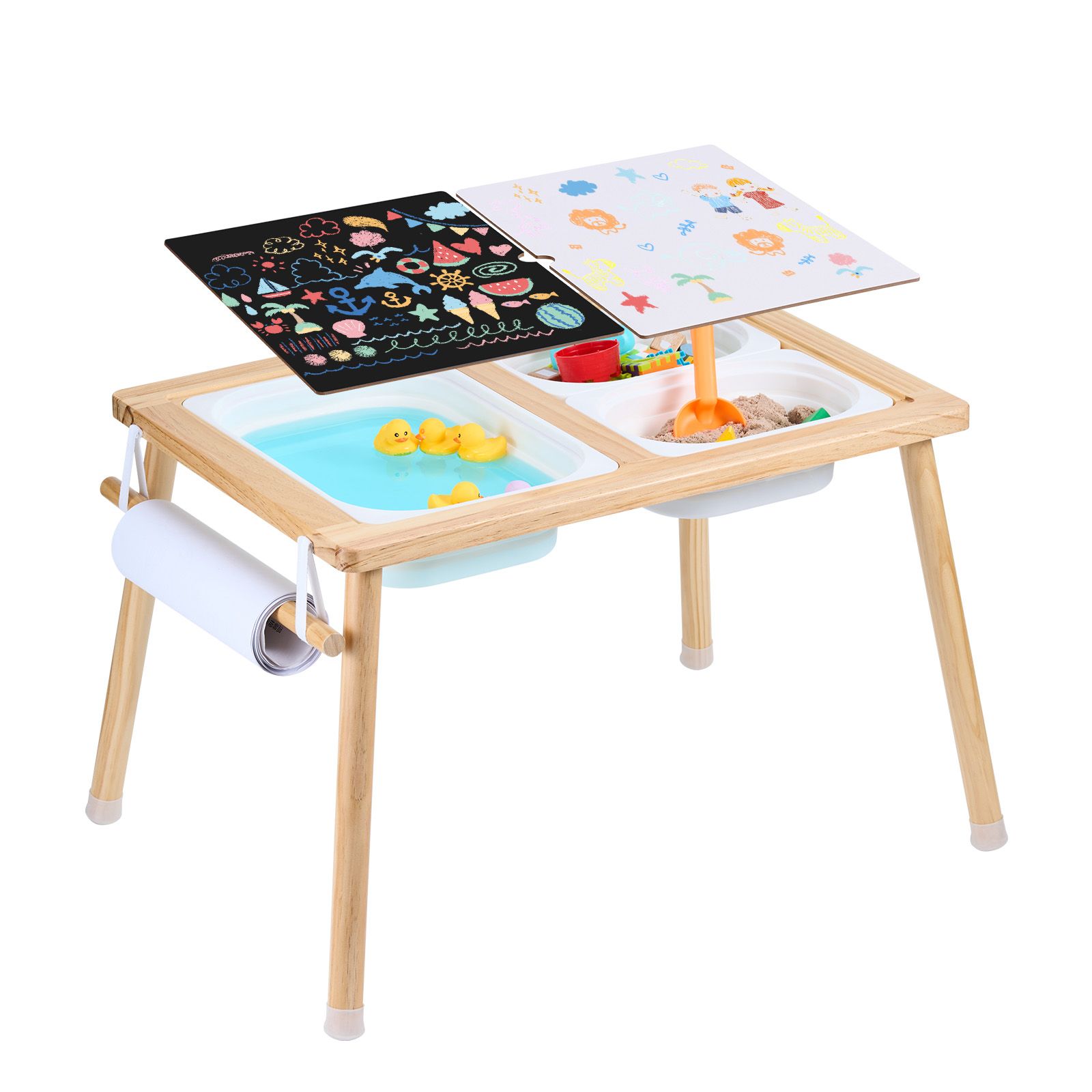 โต๊ะกิจกรรมสำหรับเด็กเล็ก, โต๊ - Kids Outdoor Sensory Table บทวิจารณ์และราคา