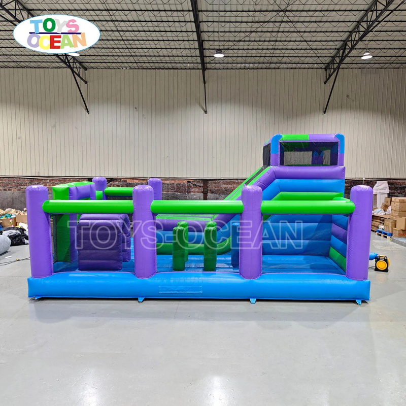 สนามเด็กเล่นเป่าลมขนาดใหญ่กลาง - Kids Outdoor Obstacle Course บทวิจารณ์และราคา
