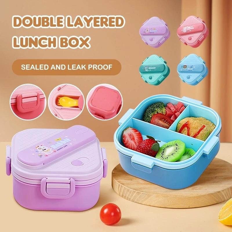 กล่องข้าวเบนโตะลายการ์ตูนน่ารั - Kids.Outdoor Utensils บทวิจารณ์และราคา