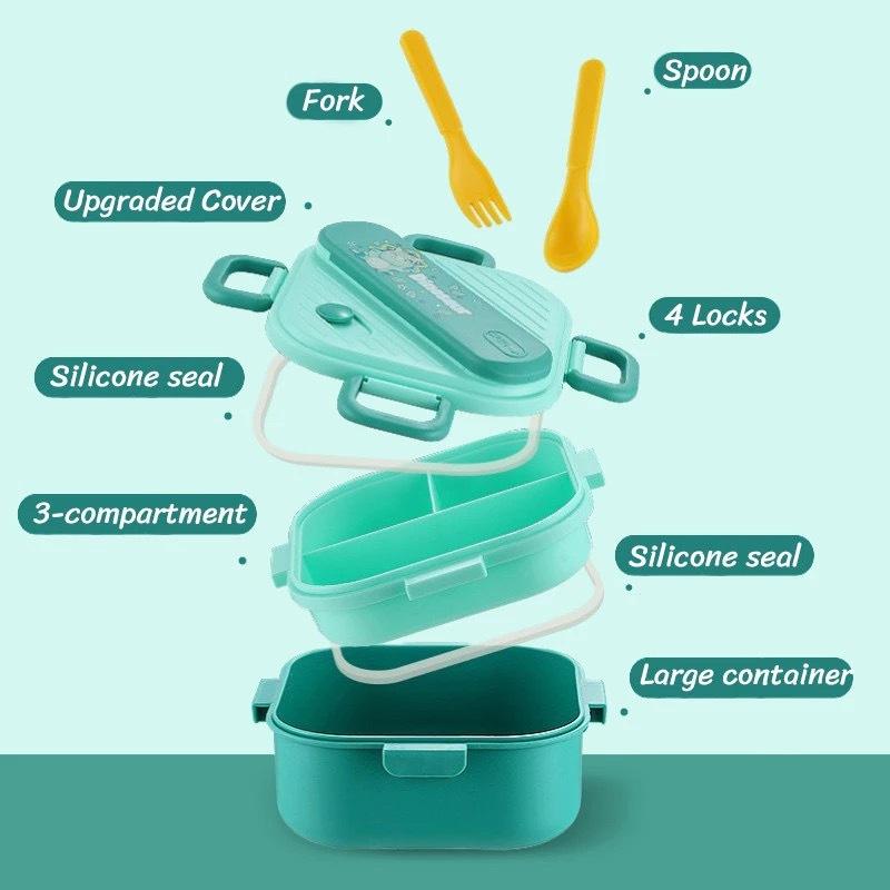 กล่องข้าวเบนโตะลายการ์ตูนน่ารั - Kids.Outdoor Utensils บทวิจารณ์และราคา