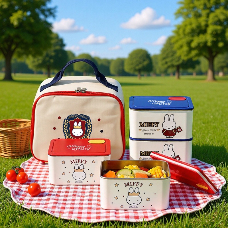 กล่องอาหารกลางวันสแตนเลส Miffy - Kids Outdoor Dining Set บทวิจารณ์และราคา