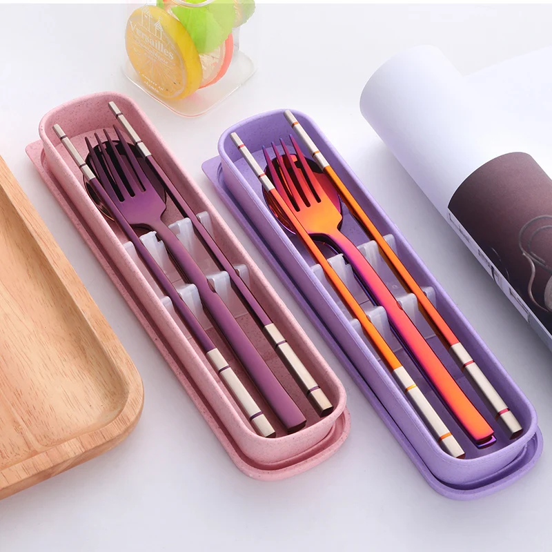 แบบพกพาอาหารค่ำชุดกล่องสแตนเลส - Kids Outdoor Dining Set บทวิจารณ์และราคา