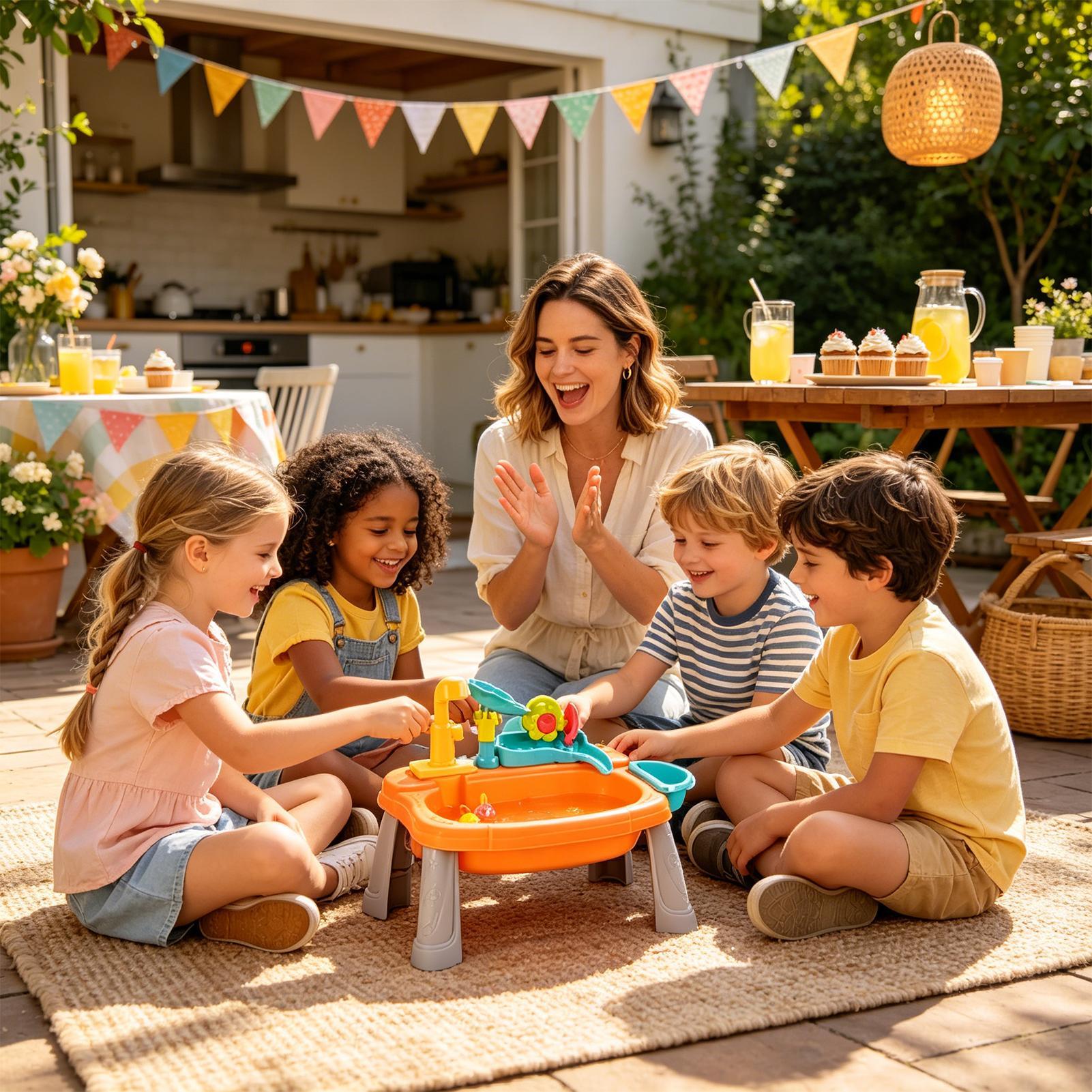 ของเล่นอ่างล้างจานแบบอัตโนมัติ - Kids Outdoor Sink บทวิจารณ์และราคา