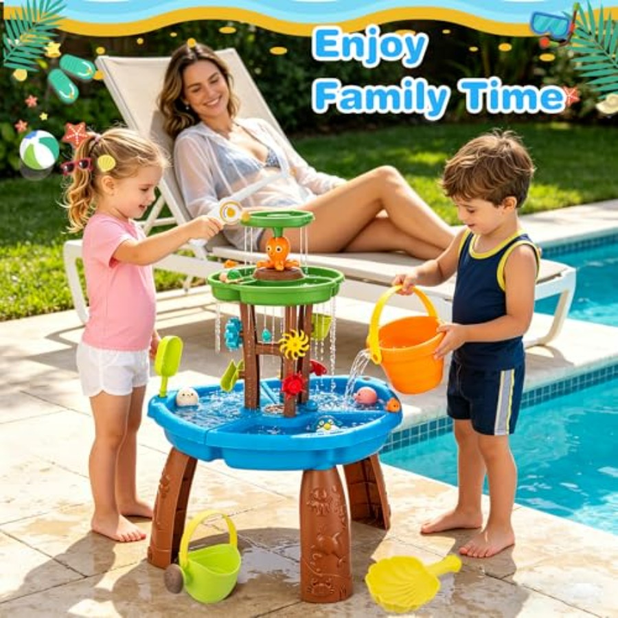 ของเล่นน้ำกลางแจ้งสำหรับเด็กอา - Kids Outdoor Sensory Table บทวิจารณ์และราคา