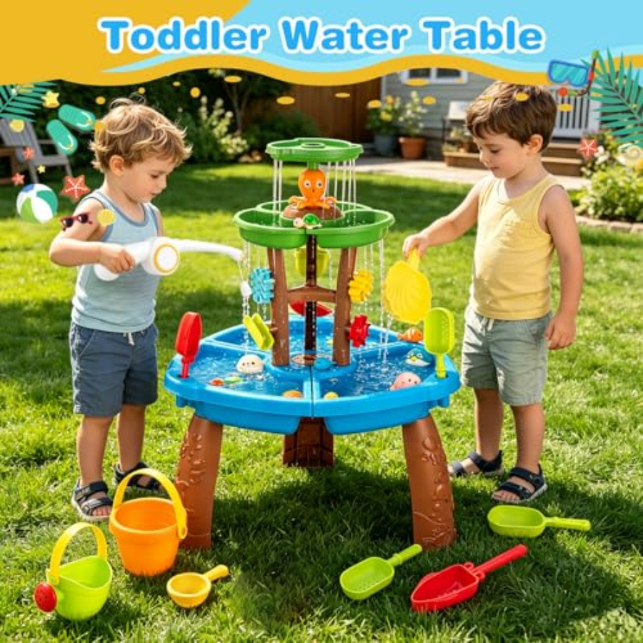 ของเล่นน้ำกลางแจ้งสำหรับเด็กอา - Kids Outdoor Sensory Table บทวิจารณ์และราคา