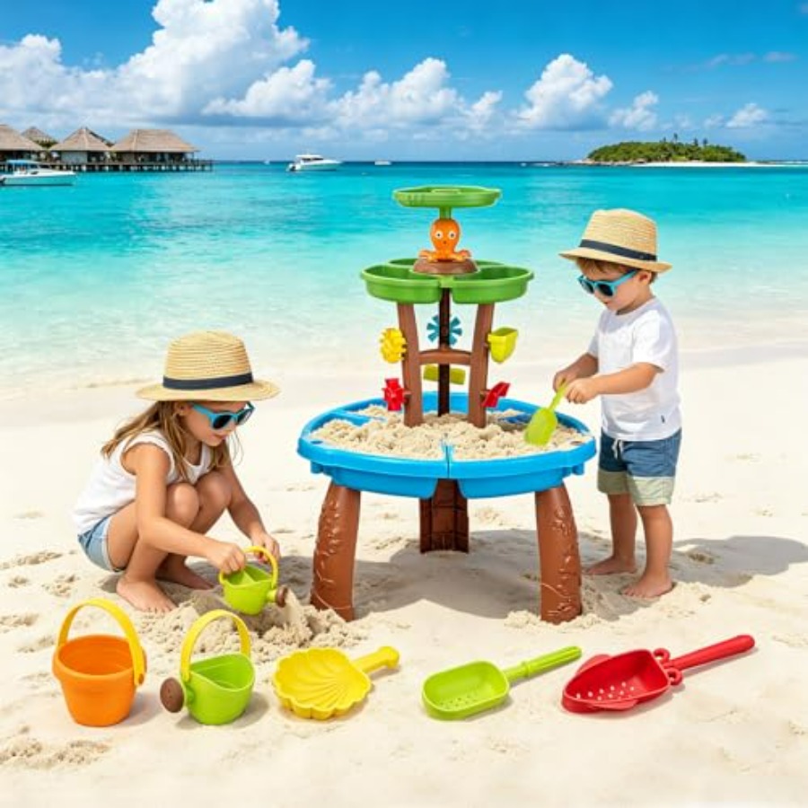 ของเล่นน้ำกลางแจ้งสำหรับเด็กอา - Kids Outdoor Sensory Table บทวิจารณ์และราคา