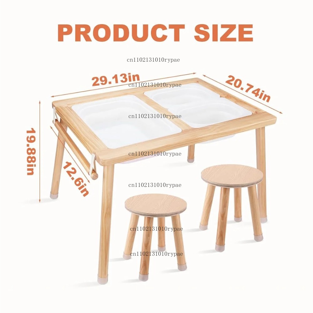 โต๊ะกิจกรรมเด็กแบบสองด้าน พร้อ - Kids Outdoor Sensory Table บทวิจารณ์และราคา