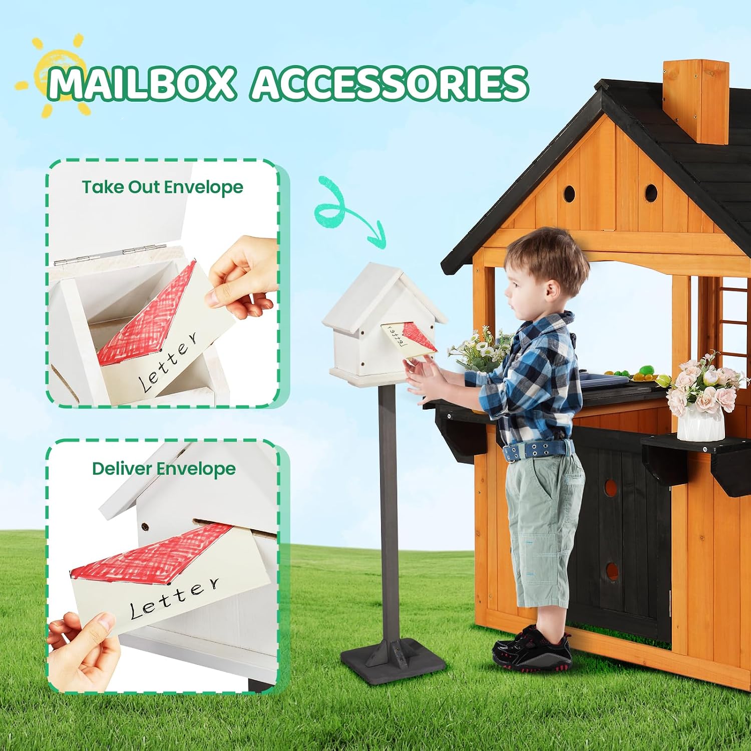 บ้านเด็กเล่นไม้สำหรับกลางแจ้ง, - Kids Outdoor Sink บทวิจารณ์และราคา