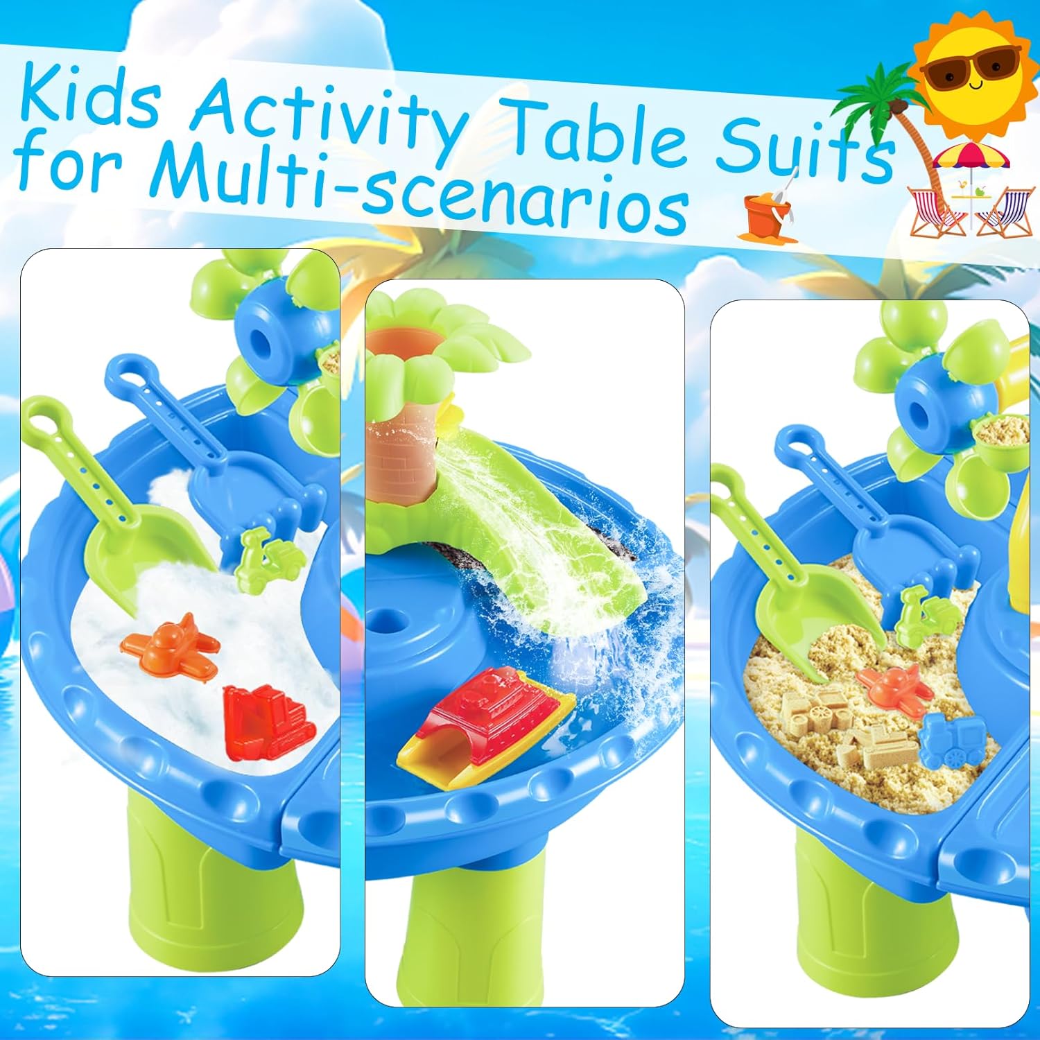 กล่องทรายตั้งโต๊ะสำหรับเด็กเล่ - Kids Outdoor Sensory Table บทวิจารณ์และราคา