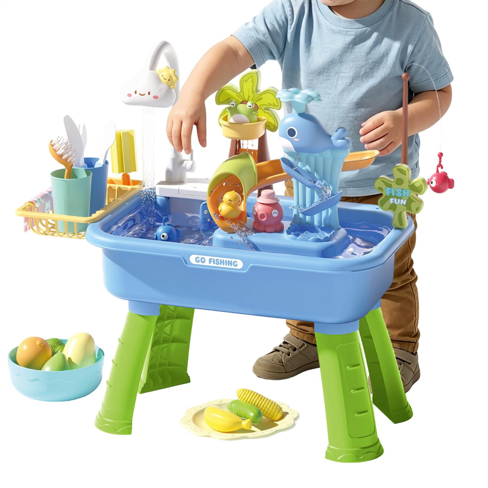 ชุดของเล่นน้ำไฟฟ้า 43 ชิ้น สำห - Kids Outdoor Sensory Table บทวิจารณ์และราคา