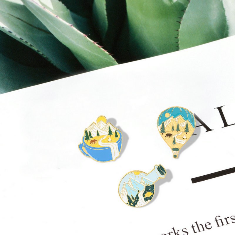 แคมป์ปิ้งผจญภัยEnamel Pins Cus - Kids Outdoor Gifts บทวิจารณ์และราคา