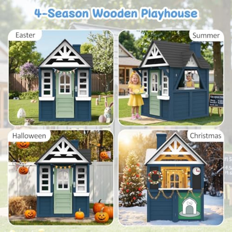 บ้านเด็กเล่นกลางแจ้ง: ทำจากไม้ - Kids Outdoor Sink บทวิจารณ์และราคา
