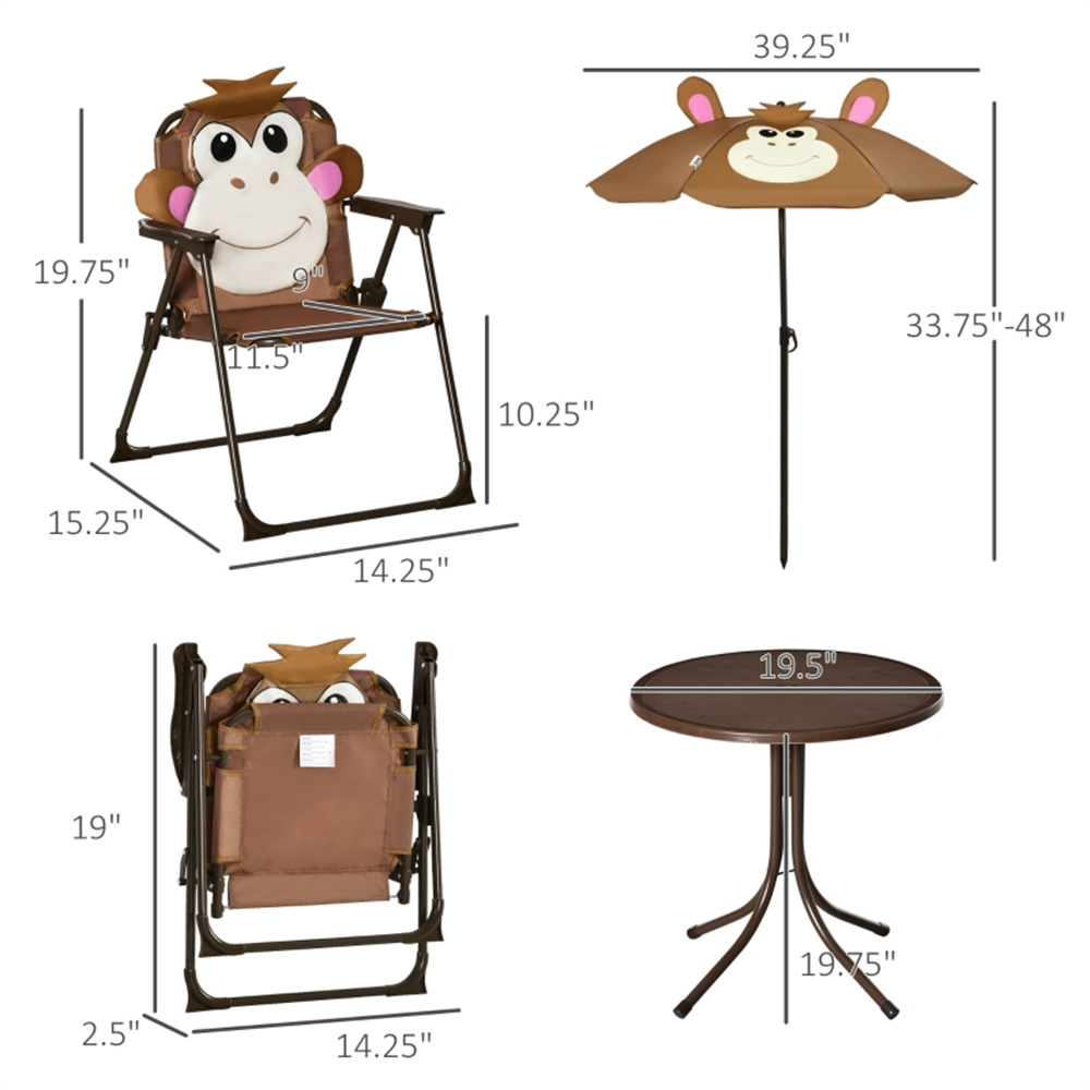 ชุดโต๊ะเก้าอี้สำหรับเด็ก ลายลิ - Kids Outdoor Dining Set บทวิจารณ์และราคา