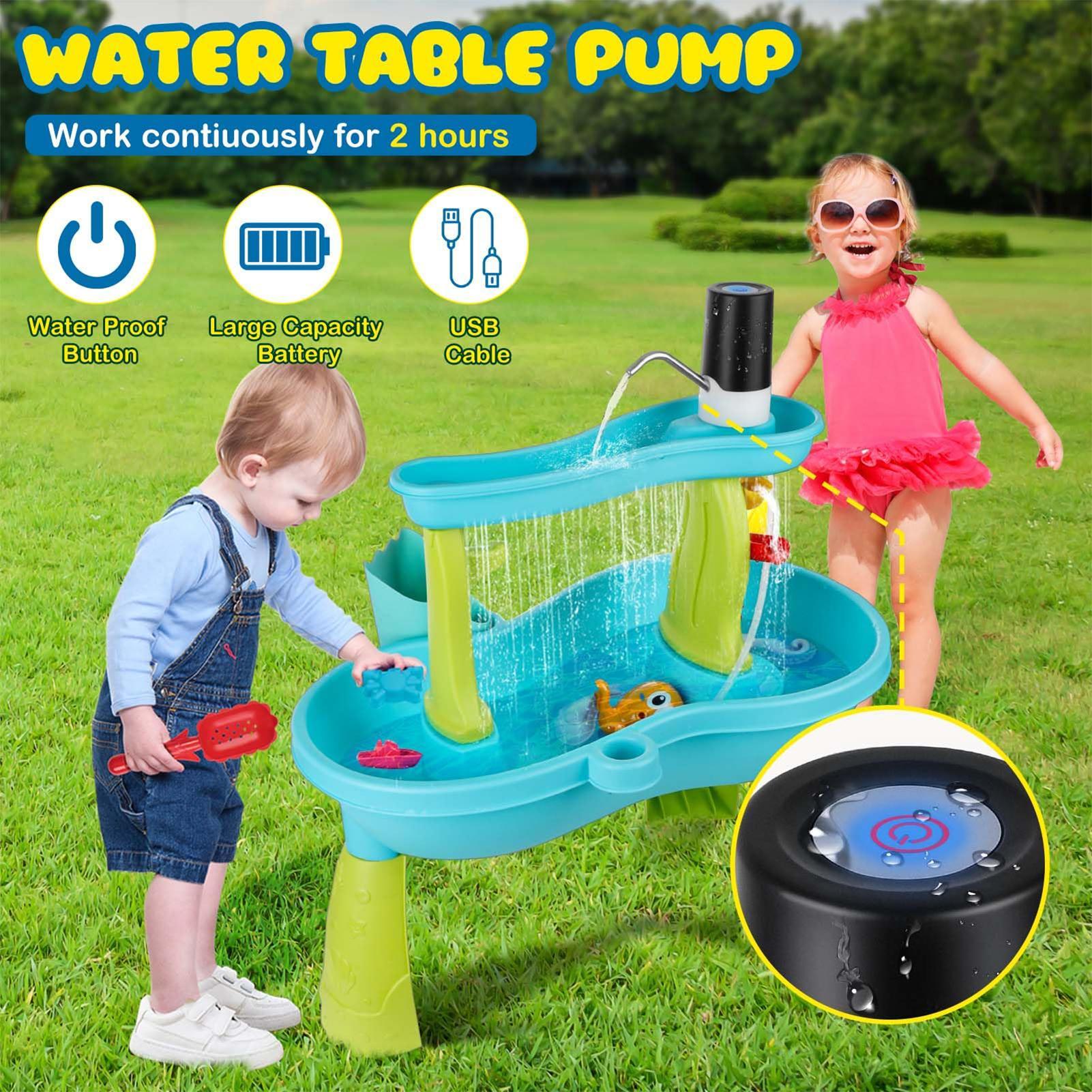 ปั๊มน้ำแบบพกพาไร้สายขนาดเล็ก ใ - Kids Outdoor Water Play Table บทวิจารณ์และราคา