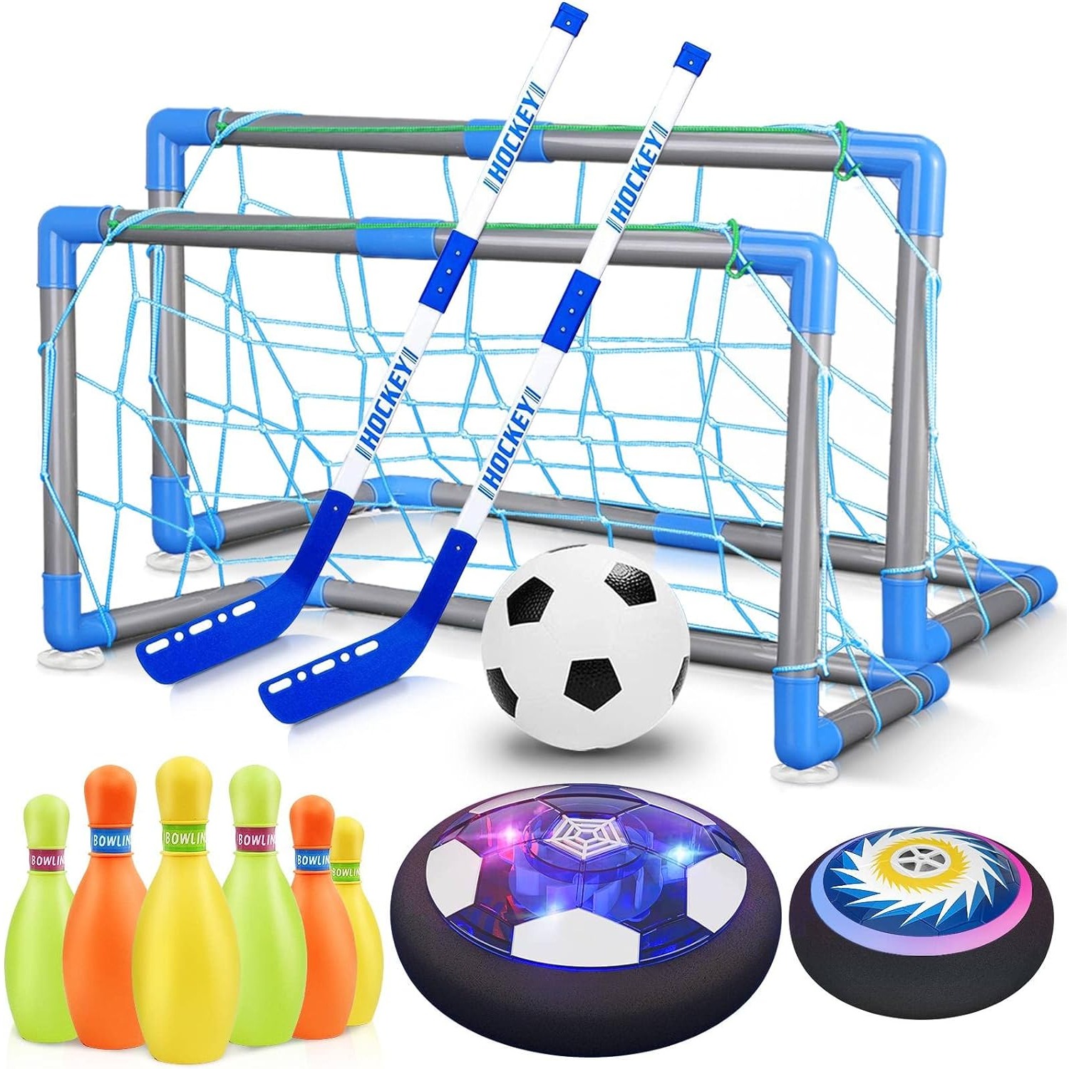 ชุดโบว์ลิ่งบอลฮอกกี้ของเล่นกลา - Kids Outdoor Hockey Set บทวิจารณ์และราคา