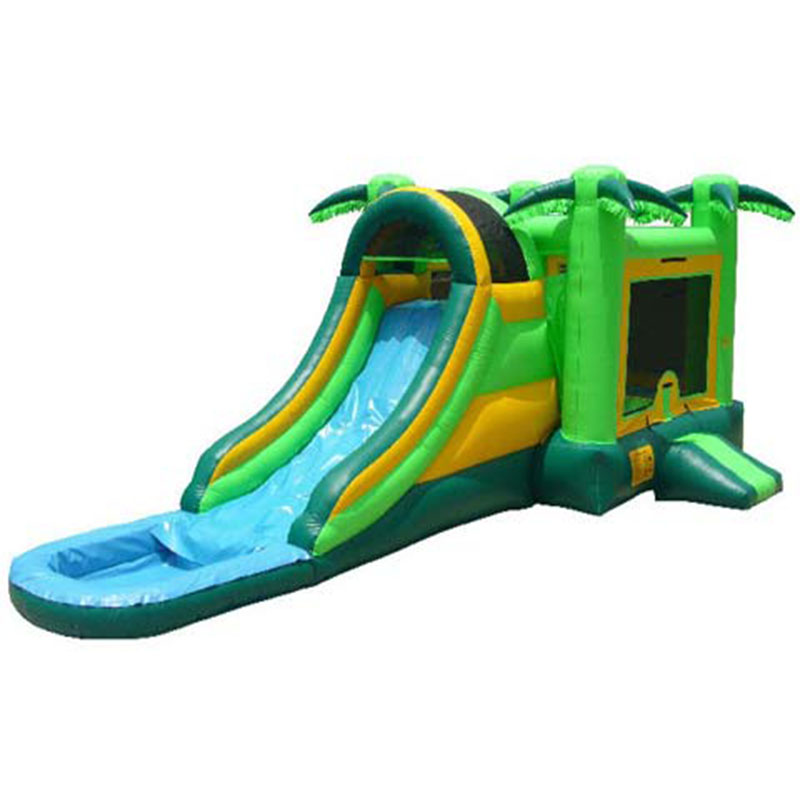 บ้านลมเด้งดึ๋งพร้อมสไลเดอร์น้ำ - Kids Outdoor House With Slide บทวิจารณ์และราคา