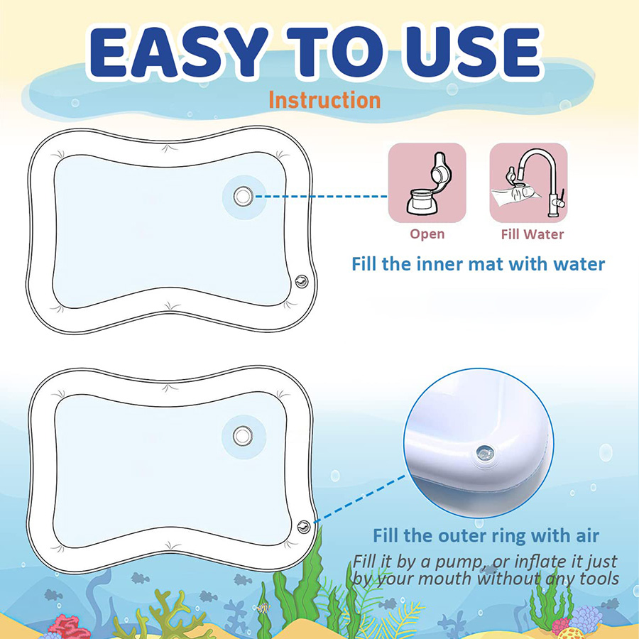 1 PC Inflatable PVC เล่นเสื่อเ - Kids Outdoor Water Play Table บทวิจารณ์และราคา