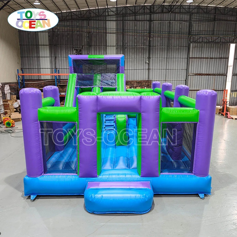 สนามกีฬาเป่าลมพร้อมสไลเดอร์, ส - Kids Outdoor Obstacle Course บทวิจารณ์และราคา