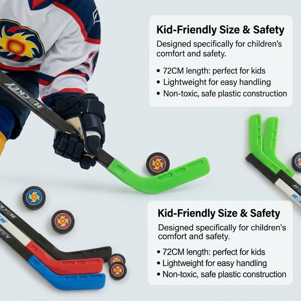 ไม้ฮอกกี้พลาสติกสำหรับเด็ก 72  - Kids Outdoor Hockey Set บทวิจารณ์และราคา