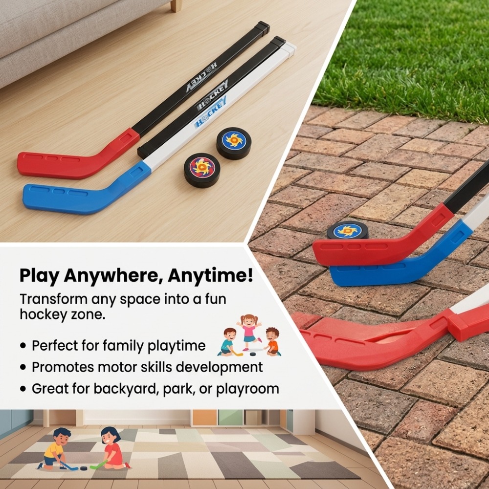 ไม้ฮอกกี้พลาสติกสำหรับเด็ก 72  - Kids Outdoor Hockey Set บทวิจารณ์และราคา