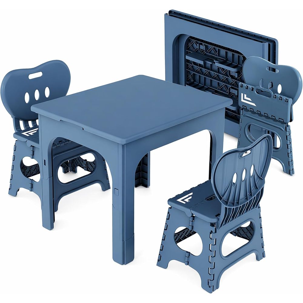 ชุดโต๊ะและเก้าอี้พับได้ โต๊ะกิ - Kids Outdoor Chair บทวิจารณ์และราคา