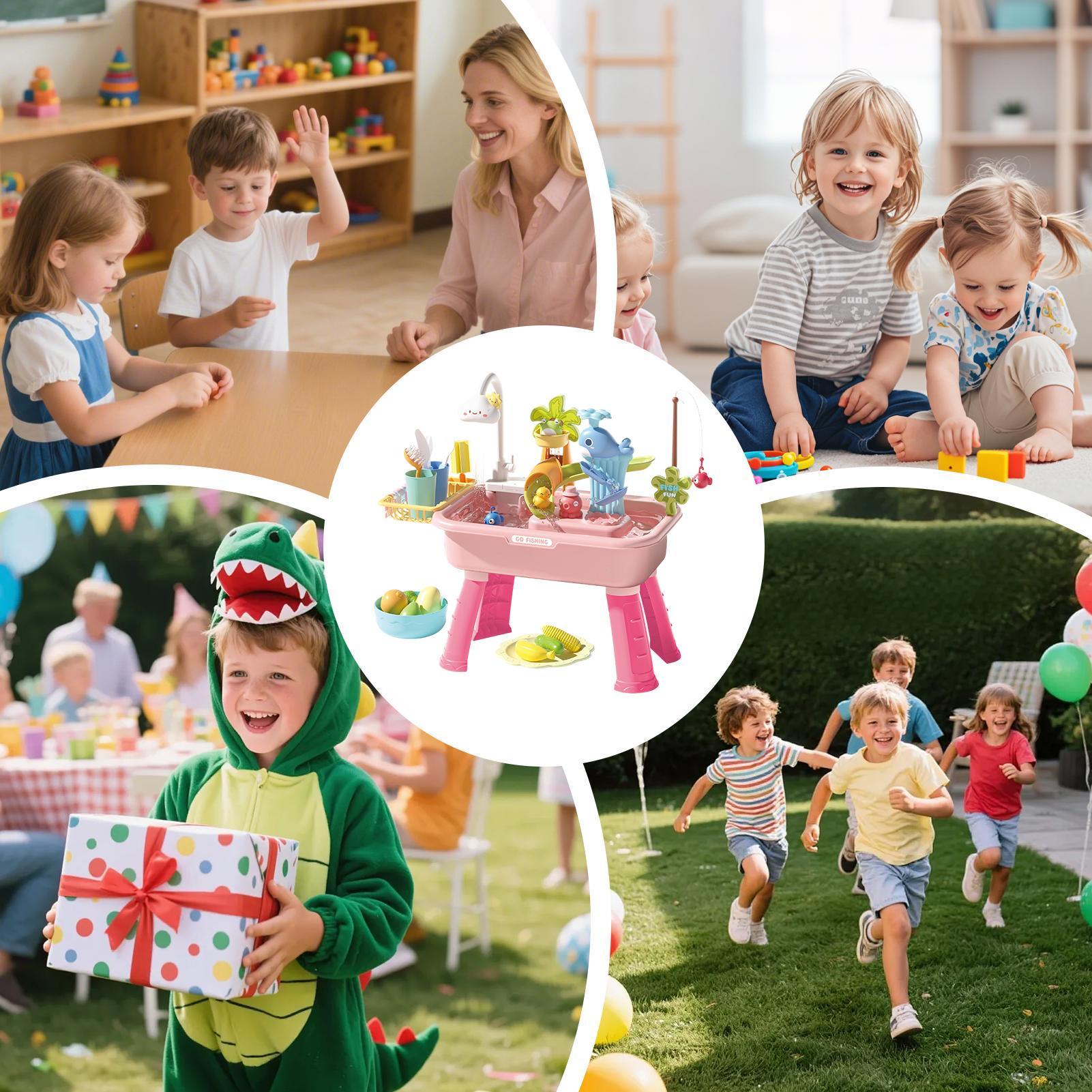ชุดของเล่นน้ำไฟฟ้า 43 ชิ้น สำห - Kids Outdoor Sensory Table บทวิจารณ์และราคา
