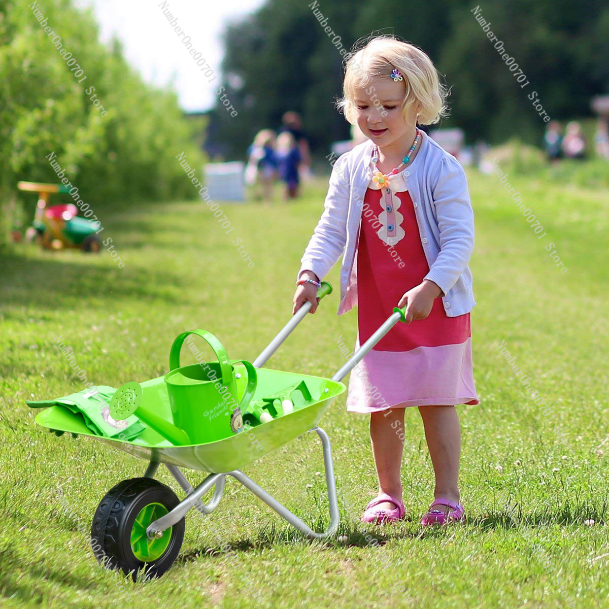 รถเข็นเด็กเล่นกลางแจ้ง สีเขียว - Kids Outdoor Play บทวิจารณ์และราคา