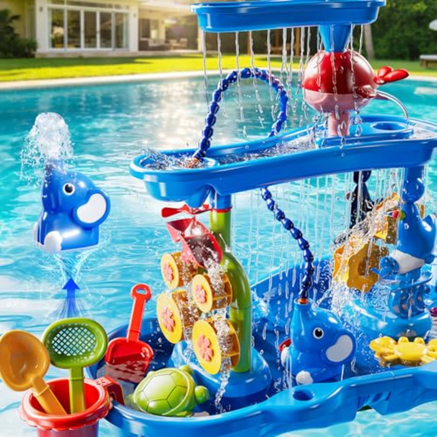 โต๊ะน้ำกลางแจ้งสำหรับเด็กอายุ  - Kids Outdoor Sensory Table บทวิจารณ์และราคา