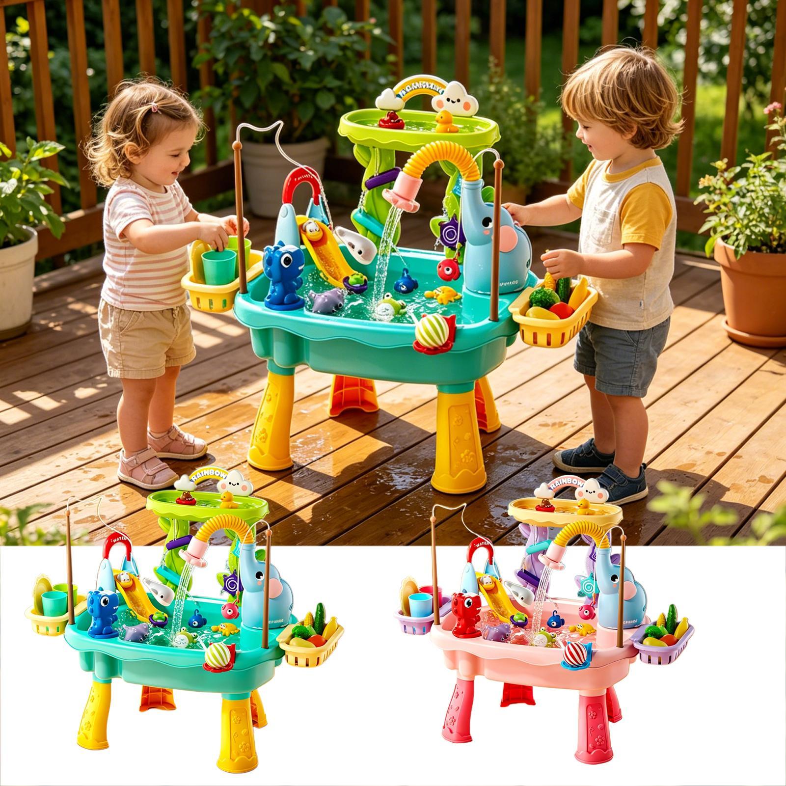 โต๊ะกิจกรรมน้ำสำหรับเด็ก ชุดขอ - Kids Outdoor Sensory Table บทวิจารณ์และราคา