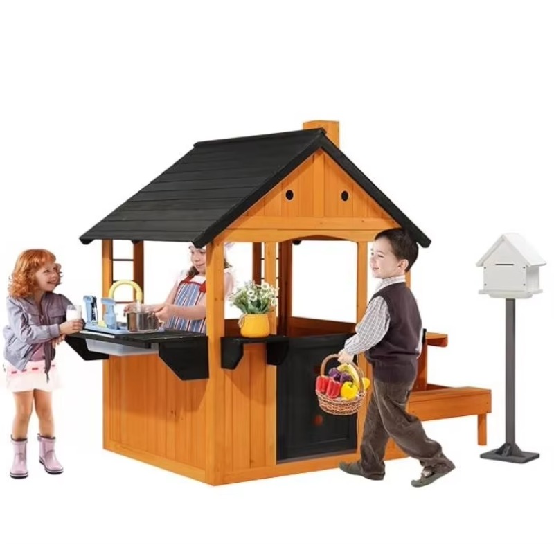 บ้านไม้เด็กเล่นกลางแจ้ง พร้อมอ - Kids Outdoor Sink บทวิจารณ์และราคา