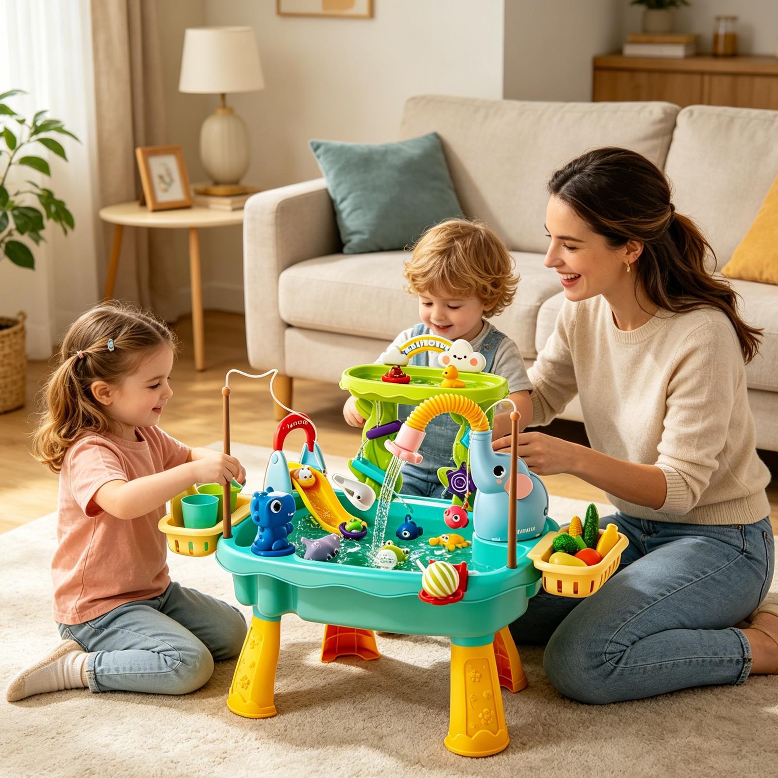 โต๊ะน้ำสำหรับเด็กเล็ก ชุดครัวข - Kids Outdoor Sensory Table บทวิจารณ์และราคา