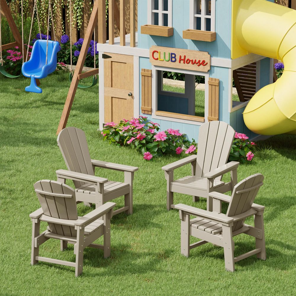 ชุดเก้าอี้ Adirondack สำหรับเด - Kids Outdoor Lawn Chair บทวิจารณ์และราคา