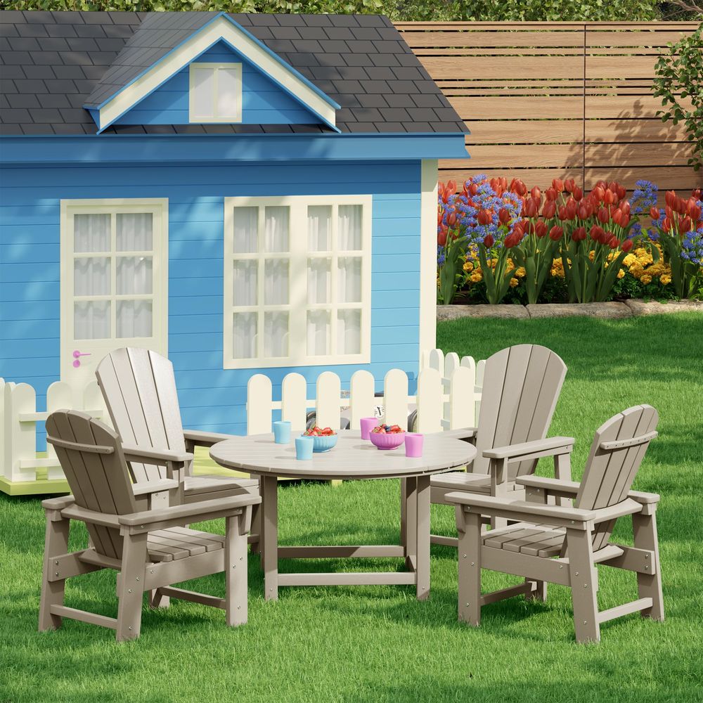 ชุดเก้าอี้ Adirondack สำหรับเด - Kids Outdoor Lawn Chair บทวิจารณ์และราคา
