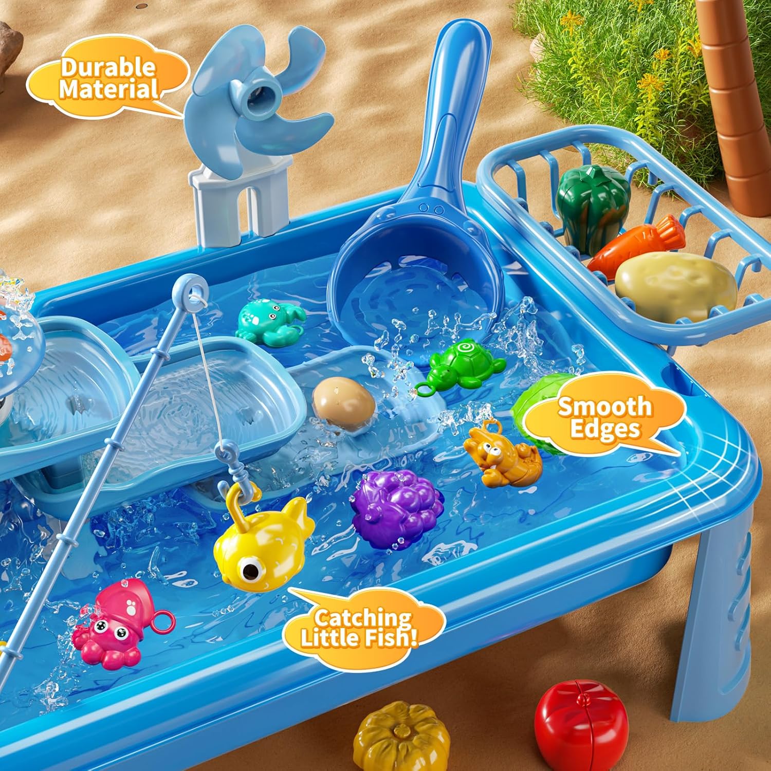 โต๊ะเล่นน้ำสำหรับเด็ก พร้อมอ่า - Kids Outdoor Sink บทวิจารณ์และราคา
