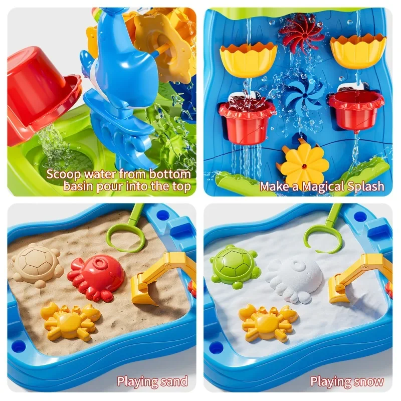 น้ําตก Discovery Wall เด็กสองด - Kids Outdoor Sensory Table บทวิจารณ์และราคา