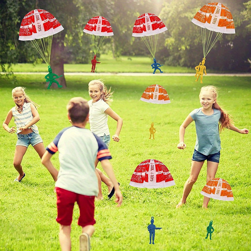 10/100pcs ร่มชูชีพของเล่นเด็ก, - Kids Outdoor Birthday Party Ideas บทวิจารณ์และราคา