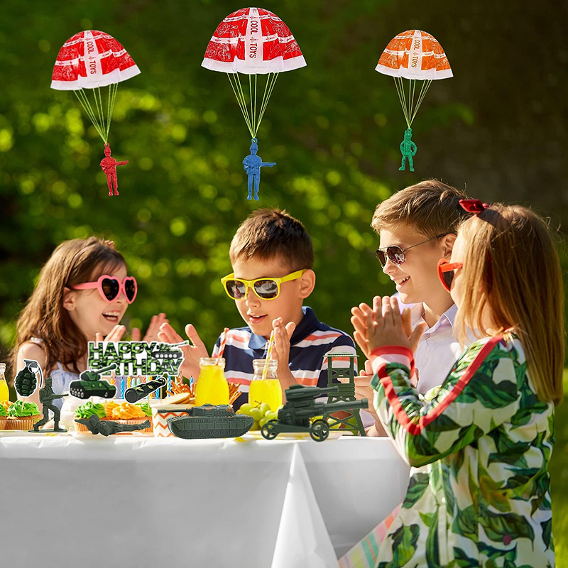 10/100pcs ร่มชูชีพของเล่นเด็ก, - Kids Outdoor Birthday Party Ideas บทวิจารณ์และราคา