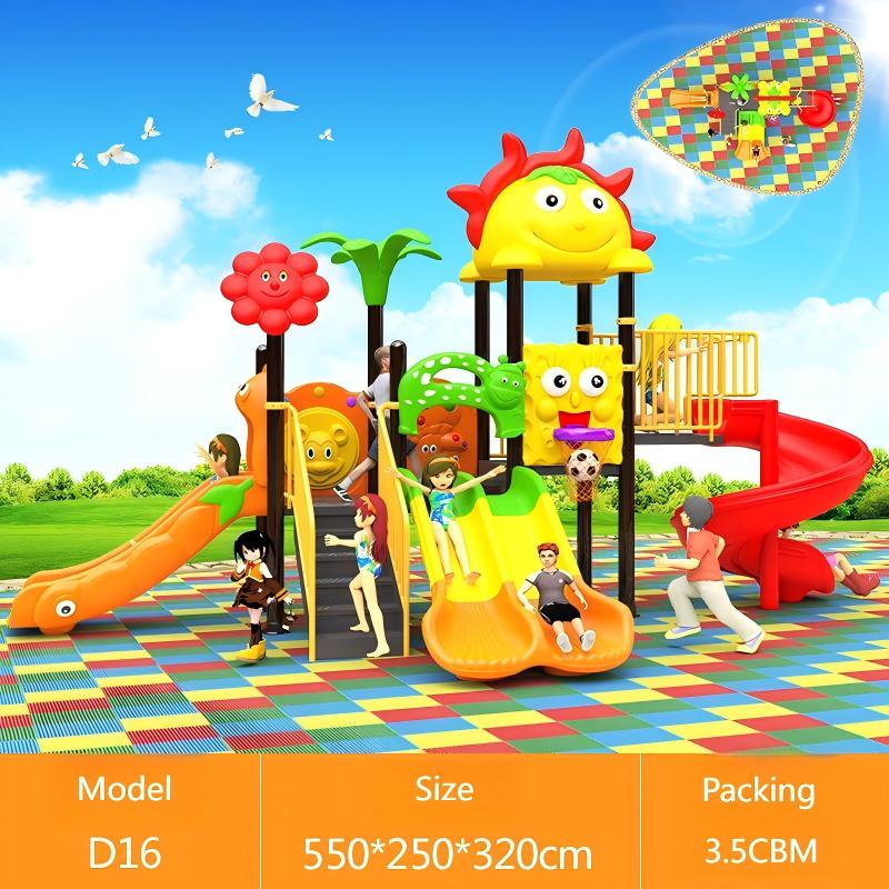 สไลเดอร์สนามเด็กเล่นพลาสติกสำห - Kids Outdoor Garden Set บทวิจารณ์และราคา