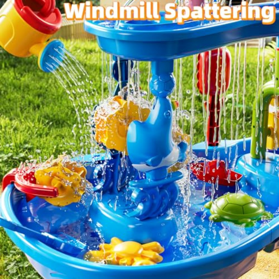 โต๊ะเล่นเสริมพัฒนาการ 3 ชั้นสำ - Kids Outdoor Sensory Table บทวิจารณ์และราคา