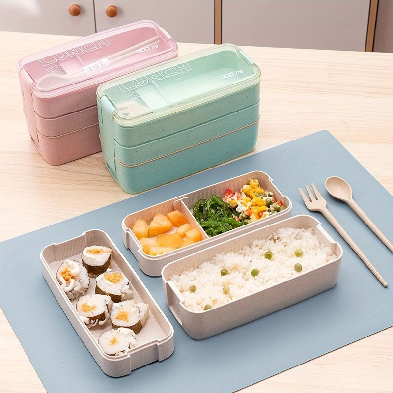 กล่องเบนโตะแบบพกพากล่องข้าวกลา - Kids Outdoor Dining Set บทวิจารณ์และราคา